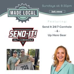 Lori Features 2 Mandan Business Owners: Send It 24/7 Cornhole & Up Here Gear